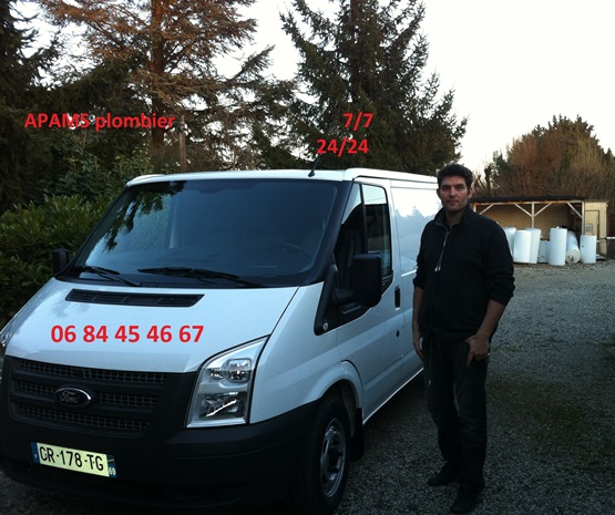 Apams Camion plomberie Francheville Camion David MARTIN, plombier à Francheville